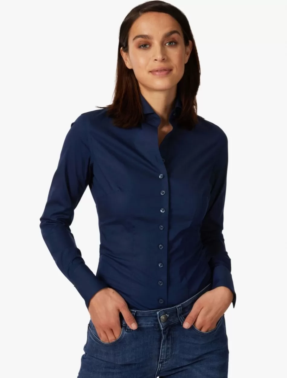 Hot Navy Nos Women Blouses